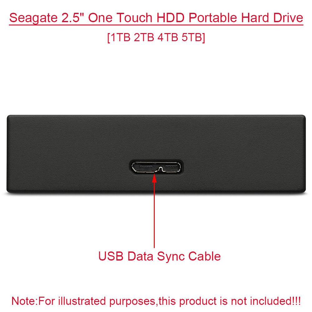 Seagate 2.5" One Touch HDD Portable Hard Drive SRD0VN2 1TB 2TB 4TB 5TB