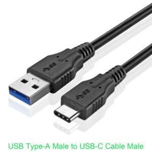 High SuperSpeed 5Gbps 10Gbps USB Type-A Male to USB-C Cable Male