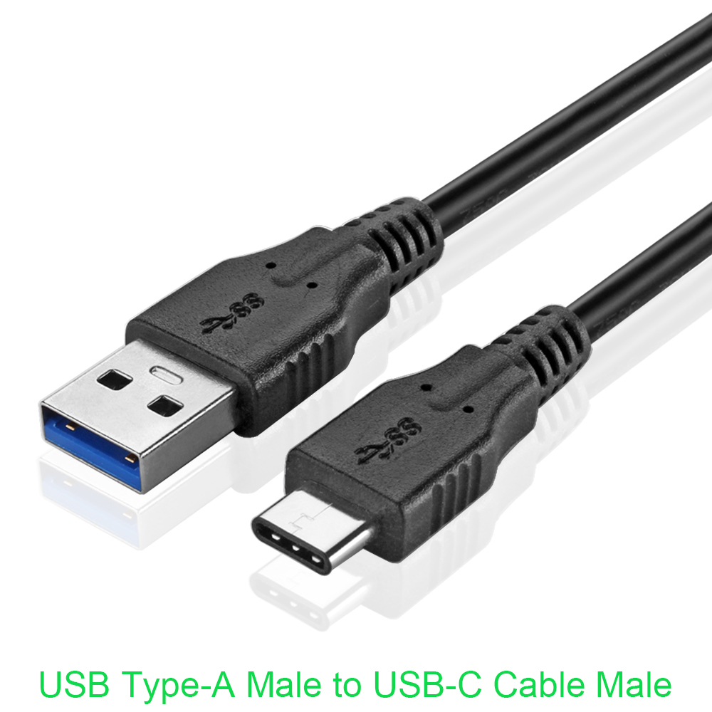 High SuperSpeed 5Gbps 10Gbps USB Type-A Male to USB-C Cable Male