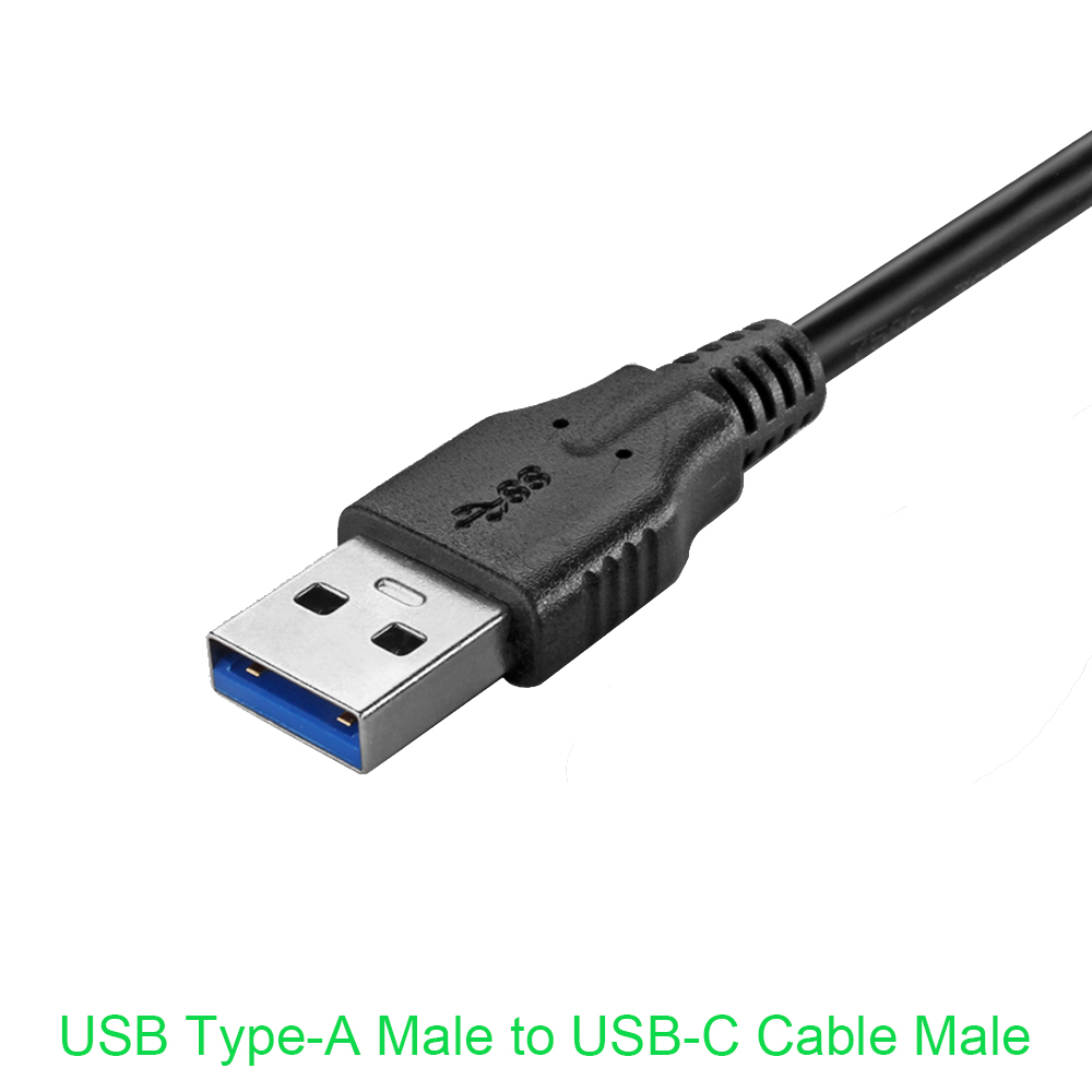 High SuperSpeed 5Gbps 10Gbps USB Type-A Male to USB-C Cable Male