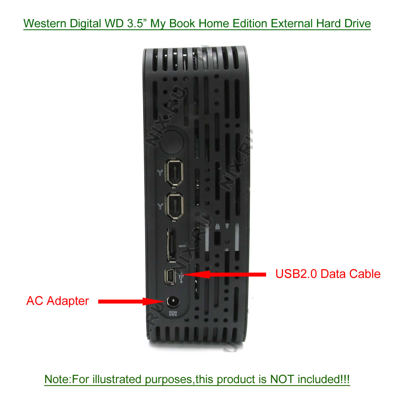 Western Digital WD 3.5"My Book Home Edition External Hard Drive 320GB 500GB 640GB 750GB 1TB 1.5TB 2TB