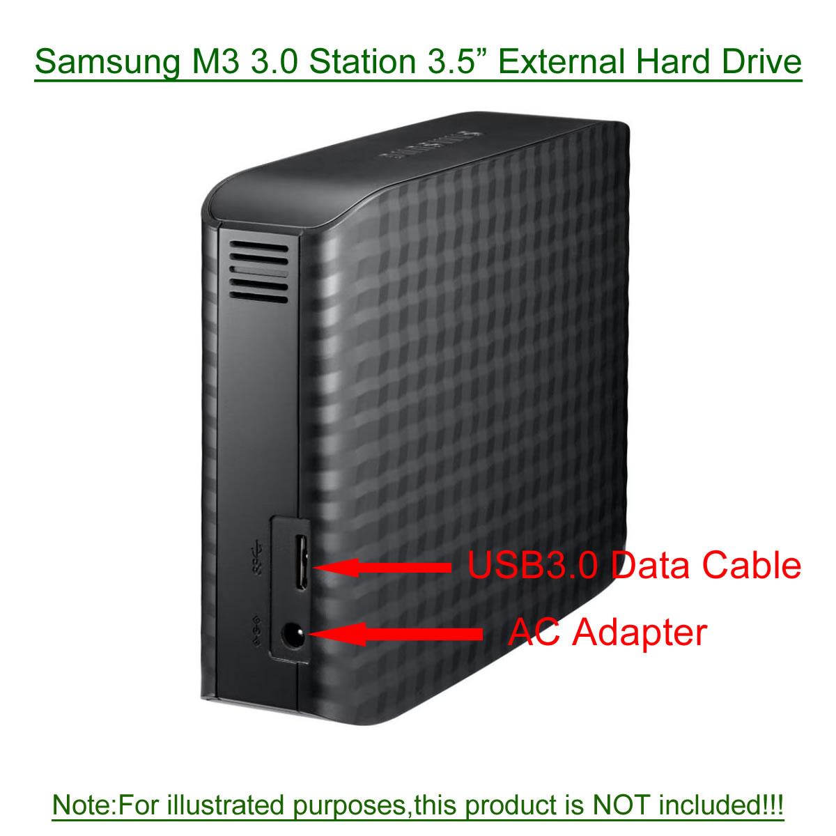 Samsung M3 3.0 Station 3.5”External Hard Drive 1TB 1.5TB 2TB